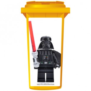 Lego Darth Vader Wheelie Bin Sticker Panel